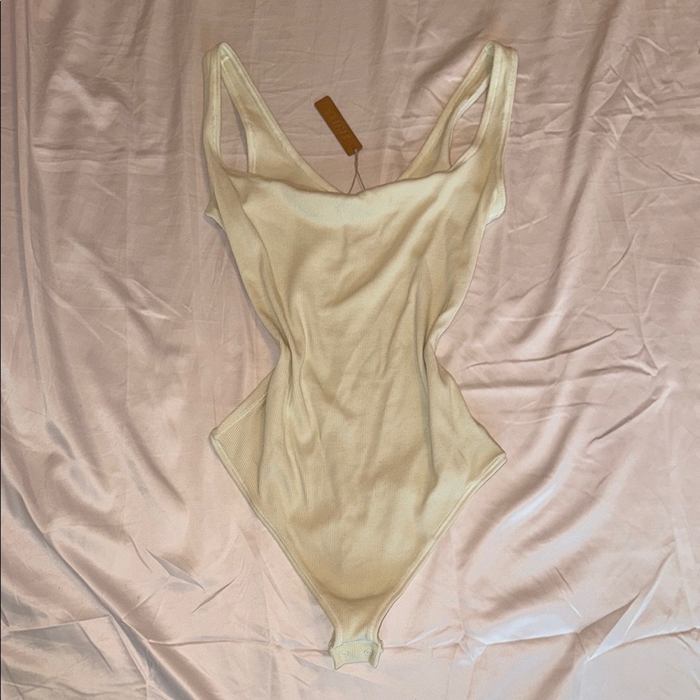 Skims Cotton Ribbed Bodysuit
